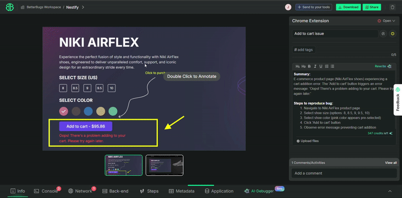 BetterBugs Bug Report Preview