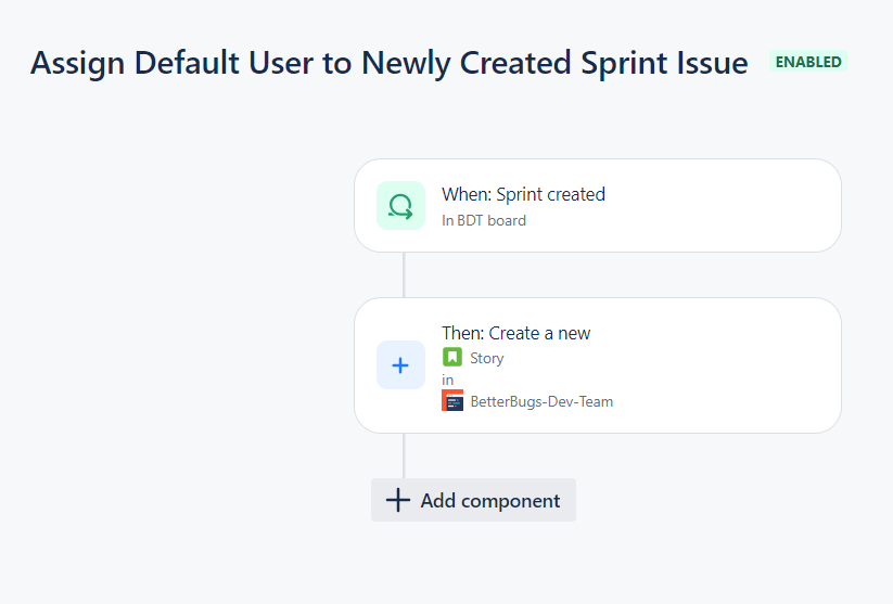 Assign Default User to Newly Created Sprint Issue