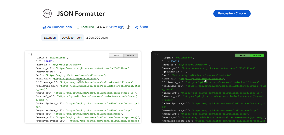 Json Formatter