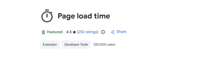 Page Load time